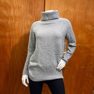 Goodthreads Women's Boucle Turtleneck Gray Sweater Size XS